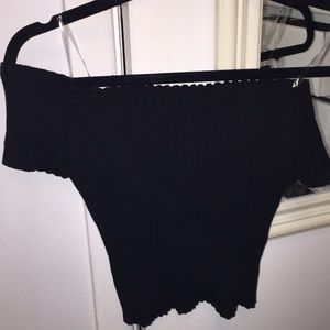 Off the shoulder crop top